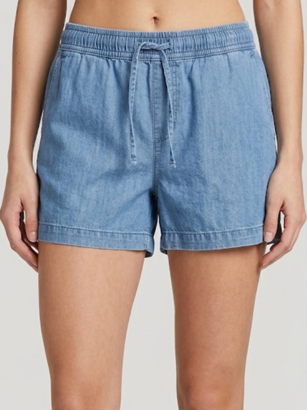 Tommy Hilfiger Denim Drawstring Waist Jean Shorts